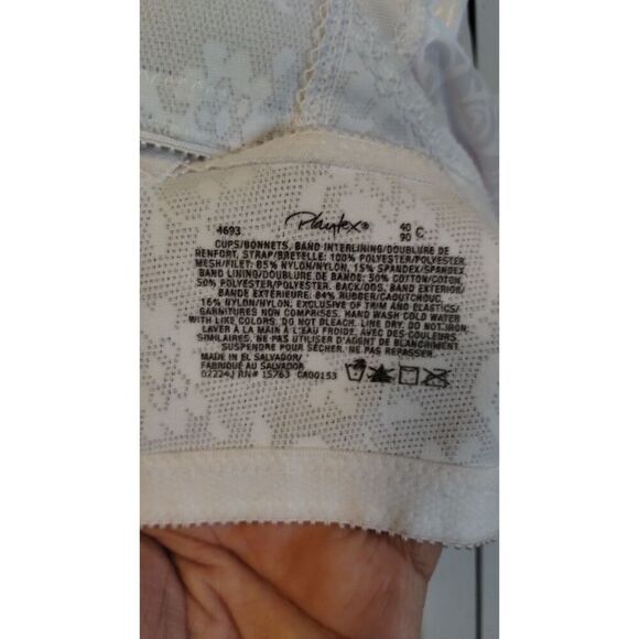 Playtex Women's 18-Hour 40C Back Close White Bra‎ - Picture 3 of 4